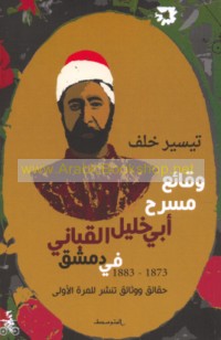 Waqā’i‘ masraḥ Abī Khalīl al-Qabbānī fī Dimashq, 1883-1873