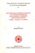 Recherches hydrologiques et hydrochimiques sur quelques karsts mediterraneens